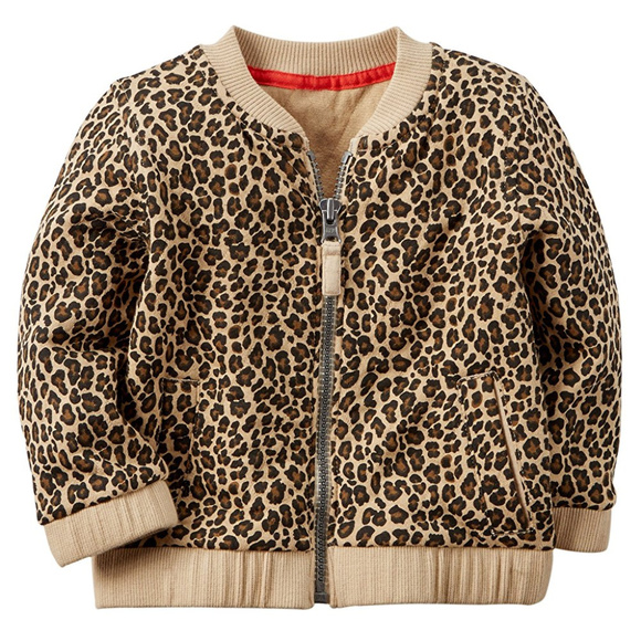 Carters Baby Girl Leopard Print Cardigan Jacket - Picture 1 of 1
